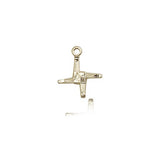 St. Brigid Medal, 14 Karat Gold - 14 KT Yellow Gold