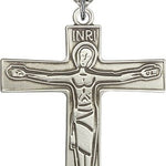 Cursillio Cross Pendant, Sterling Silver - 24&quot; 2.4mm Rhodium Plate Endless Chain