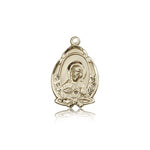 Scapular Medal, 14 Karat Gold - 14 KT Yellow Gold