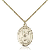 St. Frances of Rome Medal, Gold Filled, Medium - Gold-tone