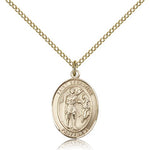 St. Sebastian Medal, Gold Filled, Medium - Gold-tone