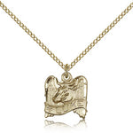 St. Luke Medal, Gold Filled - Gold-tone