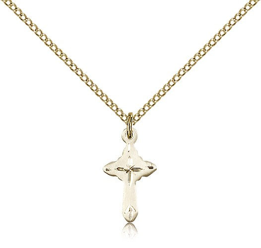 Cross Pendant, Gold Filled - Gold-tone