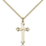 Cross Pendant, Gold Filled - Gold-tone