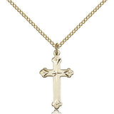 Cross Pendant, Gold Filled - Gold-tone