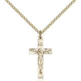 Crucifix Pendant, Gold Filled - Gold-tone