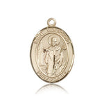 St. Wolfgang Medal, 14 Karat Gold, Large - 14 KT Yellow Gold
