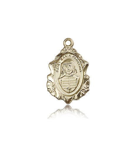 Maria Faustina Medal, 14 Karat Gold - 14 KT Yellow Gold