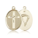 Paratrooper Cross Pendant, 14 Karat Gold - 14 KT Yellow Gold