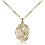 Mater Dolorosa Medal, Gold Filled, Medium - Gold-tone