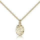 Scapular Medal, Gold Filled - Gold-tone