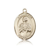 St. Kateri Medal, 14 Karat Gold, Large - 14 KT Yellow Gold