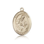 St. Ambrose Medal, 14 Karat Gold, Large - 14 KT Yellow Gold