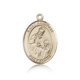 St. Ambrose Medal, 14 Karat Gold, Large - 14 KT Yellow Gold