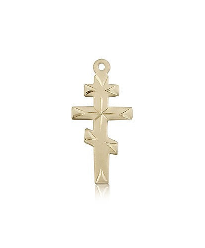 Greek Orthadox Cross Pendant, 14 Karat Gold - 14 KT Yellow Gold