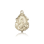 St. Theresa Medal, 14 Karat Gold - 14 KT Yellow Gold