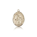 St. Gabriel the Archangel Medal, 14 Karat Gold, Medium - 14 KT Yellow Gold