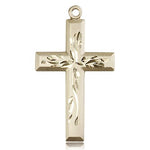 Cross Pendant, 14 Karat Gold - 14 KT Yellow Gold