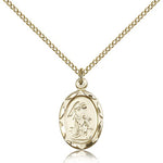Guardian Angel Medal, Gold Filled - Gold-tone