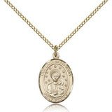 Our Lady of La Vang Medal, Gold Filled, Medium - Gold-tone