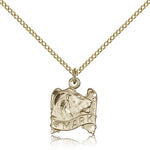 St. Mark Medal, Gold Filled - Gold-tone
