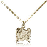 St. Mark Medal, Gold Filled - Gold-tone