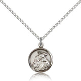St. Anthony Medal, Sterling Silver - 18&quot; 1.2mm Sterling Silver Chain + Clasp
