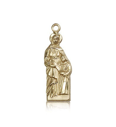 St. Ann Medal, 14 Karat Gold - 14 KT Yellow Gold