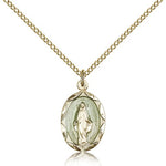 Miraculous Medal, Gold Filled - Gold-tone