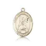 St. Frances of Rome Medal, 14 Karat Gold, Large - 14 KT Yellow Gold
