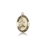 St. Gerard Majella Medal, 14 Karat Gold - 14 KT Yellow Gold