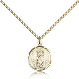 St. Christopher Medal, Gold Filled - Gold-tone