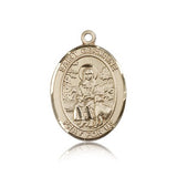 St. Germaine Cousin Medal, 14 Karat Gold, Large - 14 KT Yellow Gold