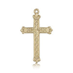 Cross Pendant, 14 Karat Gold - 14 KT Yellow Gold