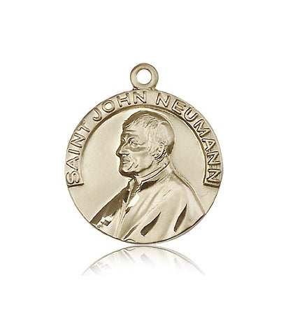 St. John Neumann Medal, 14 Karat Gold - 14 KT Yellow Gold