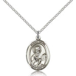 St. Paul the Apostle Medal, Sterling Silver, Medium - 18&quot; 1.2mm Sterling Silver Chain + Clasp