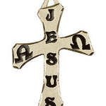 Cross Pendant, 14 Karat Gold - 14 KT Yellow Gold