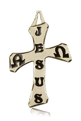 Cross Pendant, 14 Karat Gold - 14 KT Yellow Gold