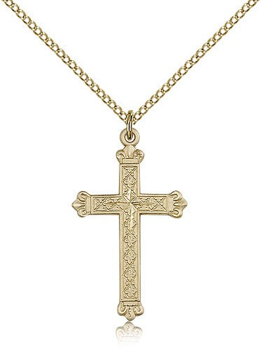 Cross Pendant, Gold Filled - Gold-tone
