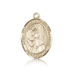 St. Elizabeth of the Visitation Medal, 14 Karat Gold, Large - 14 KT Yellow Gold
