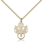Holy Spirit Medal, Gold Filled - Gold-tone