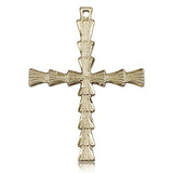 Cross Pendant, 14 Karat Gold - 14 KT Yellow Gold