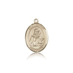 St. Isidore of Seville Medal, 14 Karat Gold, Medium - 14 KT Yellow Gold