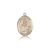 St. Isidore of Seville Medal, 14 Karat Gold, Medium - 14 KT Yellow Gold