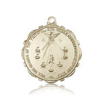 Seven Gifts Medal, 14 Karat Gold - 14 KT Yellow Gold