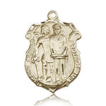 St. Michael the Archangel Medal, 14 Karat Gold - 14 KT Yellow Gold