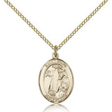 St. Elmo Medal, Gold Filled, Medium - Gold-tone