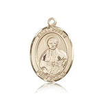 St. Pius X Medal, 14 Karat Gold, Large - 14 KT Yellow Gold