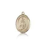 St. Peregrine Laziosi Medal, 14 Karat Gold, Medium - 14 KT Yellow Gold