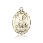 St. Honorius Medal, 14 Karat Gold, Large - 14 KT Yellow Gold